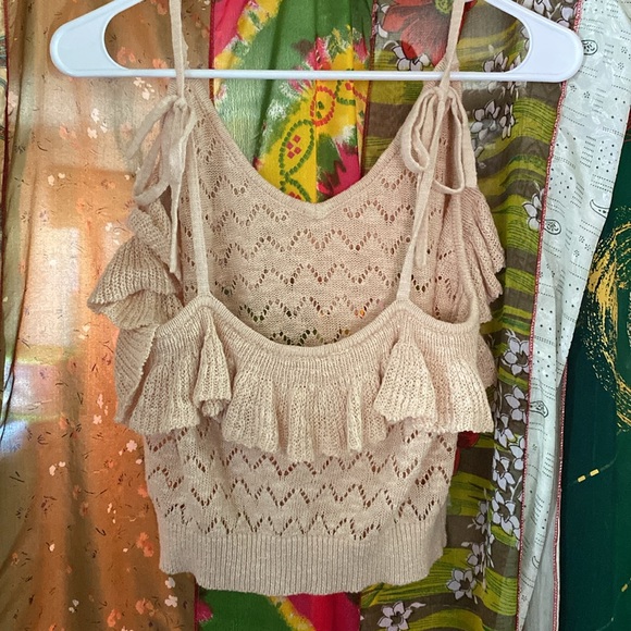 Spell crochet pointelle camisole - Picture 3 of 3